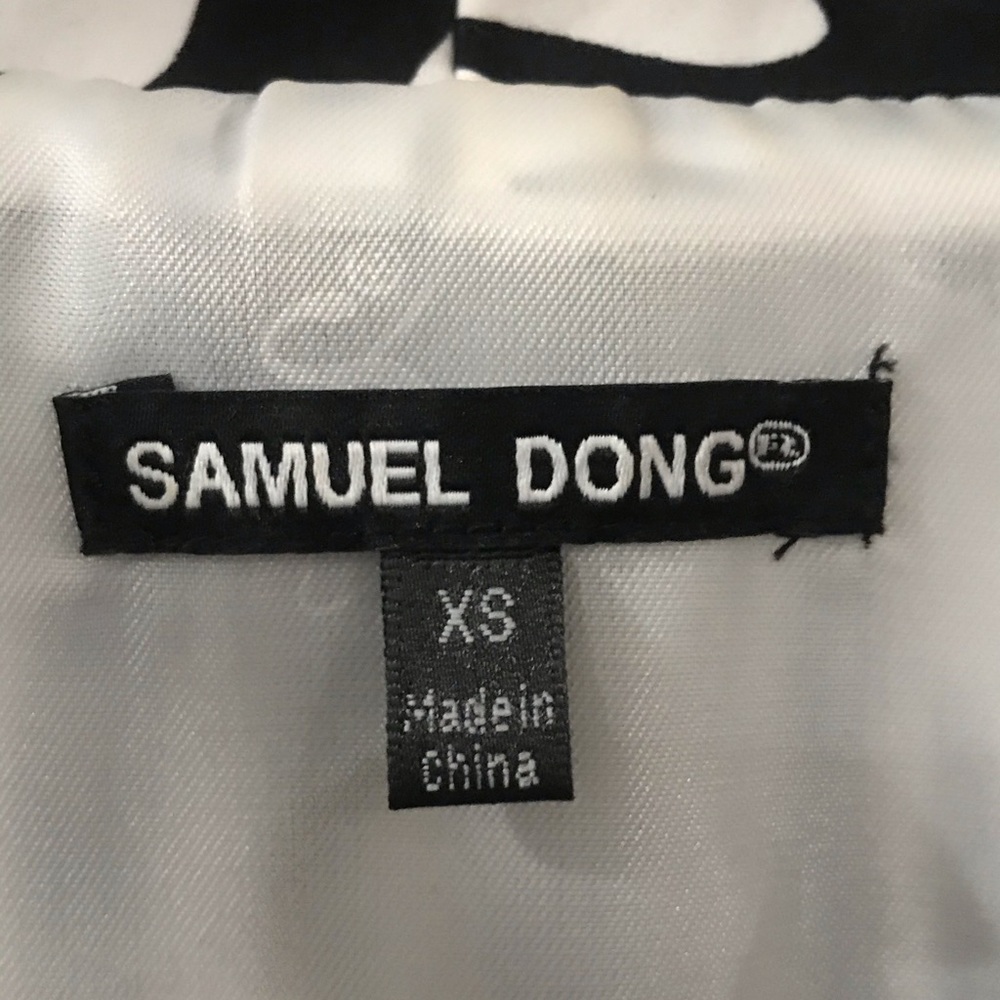 Samuel Dong Zebra Print Zip Lightweight Jacket Xs - image 3